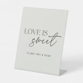 Signe De Table L'Amour Beige moderne est Table Mariage douce (Recto)