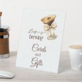 Signe De Table L'amour brasse Bow Espresso Martini Fête des marié (In SItu)