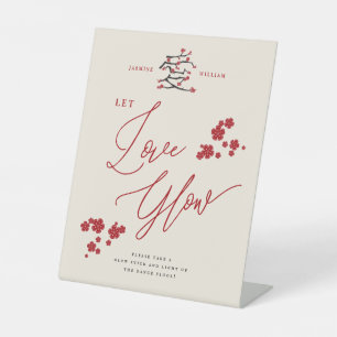 Signe De Table L'amour chinois fait briller les cerisiers en fleu