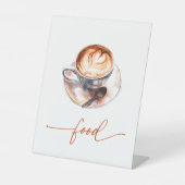 Signe De Table L'amour du café est en train de se préparer Nourri (Recto)