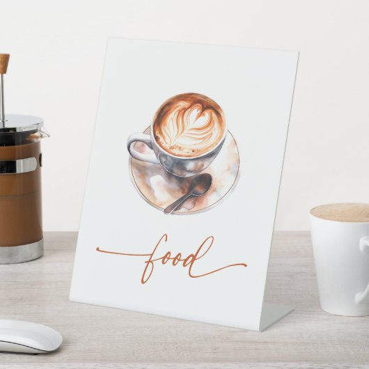 Signe De Table L'amour du café est en train de se préparer Nourri (In SItu)