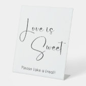 Signe De Table L'amour du script moderne est doux (Recto)