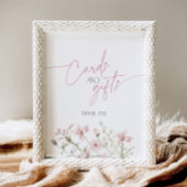 Signe De Table L'amour est dans Bloom rose Fleur sauvage Cartes e