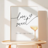 Signe De Table L'amour est de douces perles nuptiales et le buffe