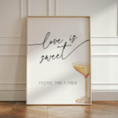 Signe De Table L'amour est de douces perles nuptiales et le buffe