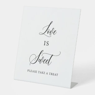 Signe De Table L'amour est doux – Élégante table de desserts de m