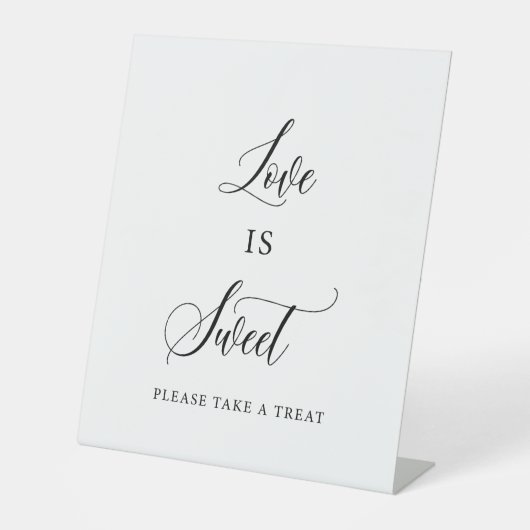 Signe De Table L'amour est doux – Élégante table de desserts de m (Recto)