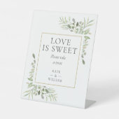 Signe De Table L'amour est doux Favor Mariage de verdure (Recto)