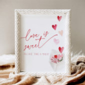 Signe De Table L'amour est doux la Saint-Valentin Cœurs Enterreme