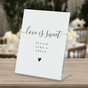 Signe De Table L'amour est doux, prenez s'il vous plaît une frian