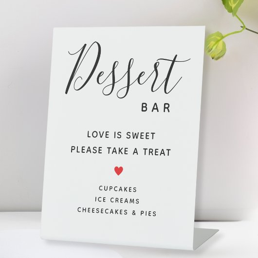 Signe De Table L'amour est doux - Prenez un dessert Mariage