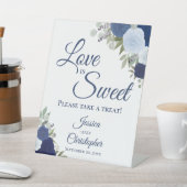 Signe De Table L'amour est doux Prenez un traitement Dusty Blue & (In SItu)