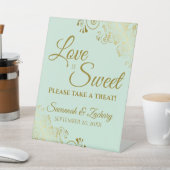 Signe De Table L'amour est doux Prenez une dentelle d'or sur Mint (In SItu)