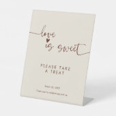 Signe De Table L'Amour Est Doux S'Il Vous Plaît Prendre Un Boho D (Recto)