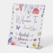 Signe De Table l'amour est en fleur fleur sauvage printemps nupti (Recto)