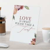 Signe De Table L'amour est sucré S'il vous plaît prendre un soin  (In SItu)