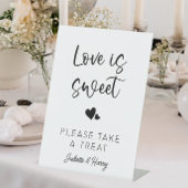 Signe De Table L'amour mariage est doux, S'il vous plaît prendre