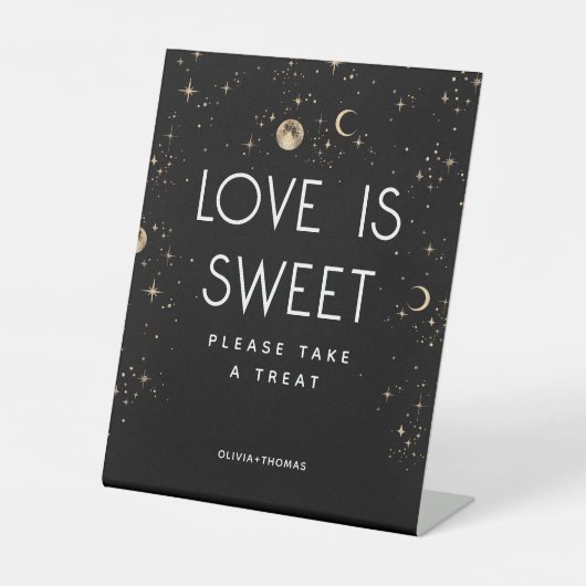 Signe De Table L'amour noir céleste est Mariage doux (Recto)