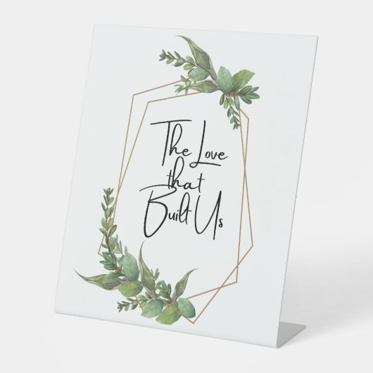 Signe De Table L'Amour Qui Nous A Bâtis (Recto)