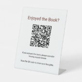 Signe De Table Lancement de livre d'auteur Scannez pour examiner (Recto)