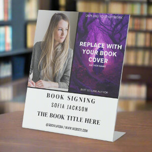Signe De Table Lancement du livre Signature Photo Author Marketin