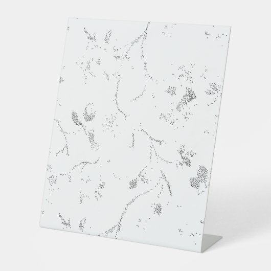 Signe De Table Langue, Gris Cloud Signal Pedestal (Recto)