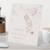 Signe De Table Lapin Baby shower fille (In SItu)