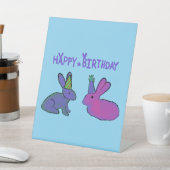 Signe De Table Lapin d'anniversaire (In SItu)