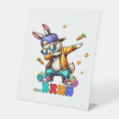 Signe De Table Lapin de Pâques drôle de Bruh Dab (Recto)