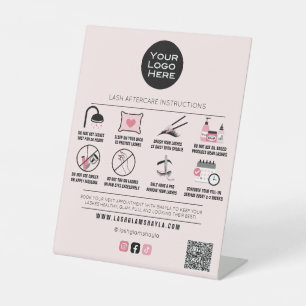 Signe De Table Lash Salon Eyelash Extension post-soins