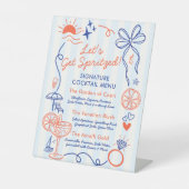 Signe De Table Last Spritz Bachelorette Party Signature Drink  (Recto)