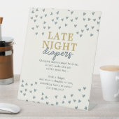 Signe De Table Late Night Diaper Petit Coeur Petit Amoureux (In SItu)
