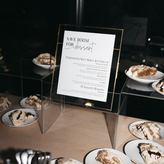 Signe De Table LAURA | Customizable Wedding Dessert Table Sign | 