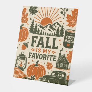 Signe De Table L'automne est ma saison préférée
