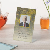 Signe De Table L'automne quitte Lane Célébration de la vie funéra (In SItu)