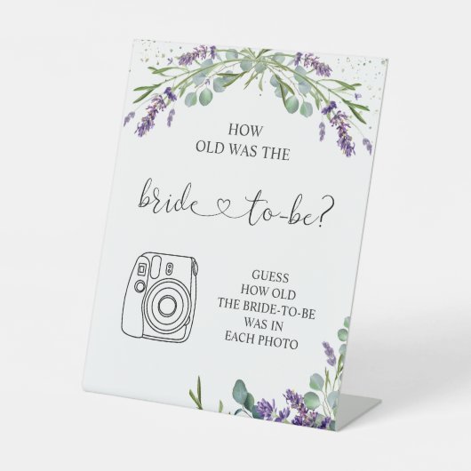 Signe De Table Lavender Eucalyptus Quel Âge Avait L'Épouse (Recto)