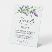Signe De Table Lavender Eucalyptus Ring Fête des mariées Jeu (Recto)