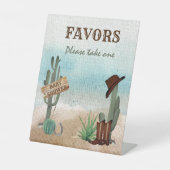 Signe De Table Le Baby shower occidental Little Cowboy Privilégie (Recto)