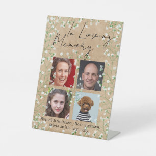 Signe De Table Le Boho du souffle du bébé rustique dans le Mariag