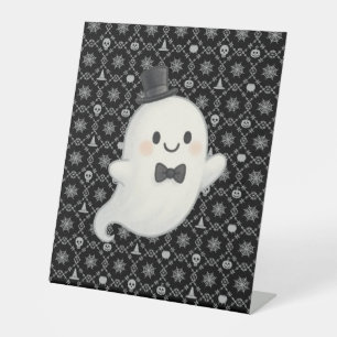 Signe De Table Le fantôme de dessin animé de Suave Halloween
