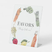 Signe De Table Le Marché Des Bébés Cultivés Localement Favore (Recto)