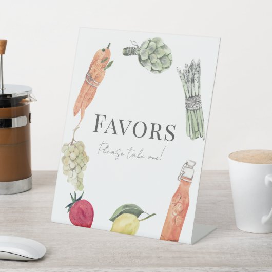 Signe De Table Le Marché Des Bébés Cultivés Localement Favore (In SItu)