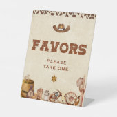 Signe De Table Le Merci de Baby shower petit cowboy occidental es (Recto)