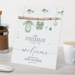 Signe De Table Le Petit Pêcheur Se Retrouve Dans Le Baby shower D