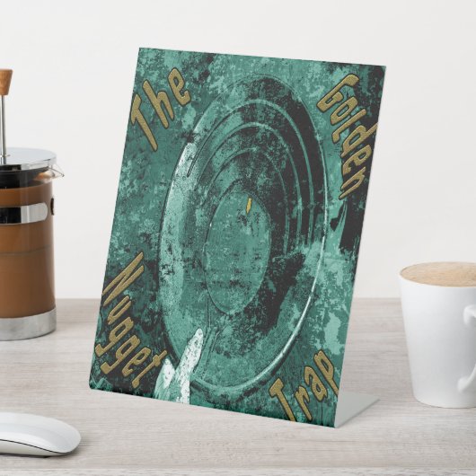 Signe De Table Le piège à nugget doré (In SItu)