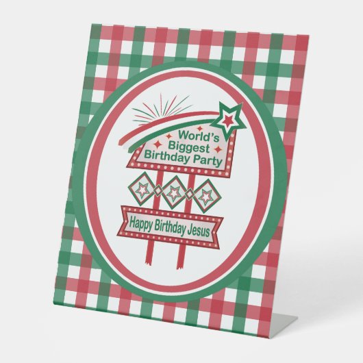 Signe De Table Le plus grand marquee de fête d'anniversaire au mo (Recto)