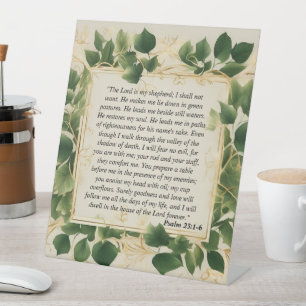 Signe De Table Le Seigneur est ma prière berger