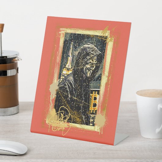 Signe De Table Le toit de Satoshi (In SItu)