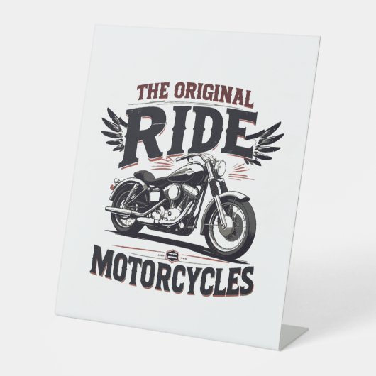 Signe De Table le vélo de randonnée original (Recto)