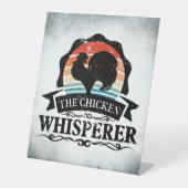 Signe De Table Le Whisperer de poulet amusant (Recto)